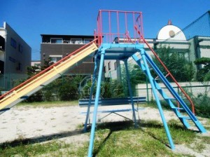 名古屋市瑞穂区　公園遊具塗装　施工例